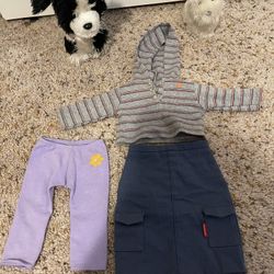 For American Girl Doll Clothes And 2 Dog 