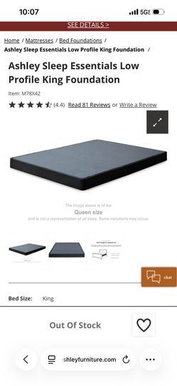 King Size Ashleys New Box Spring