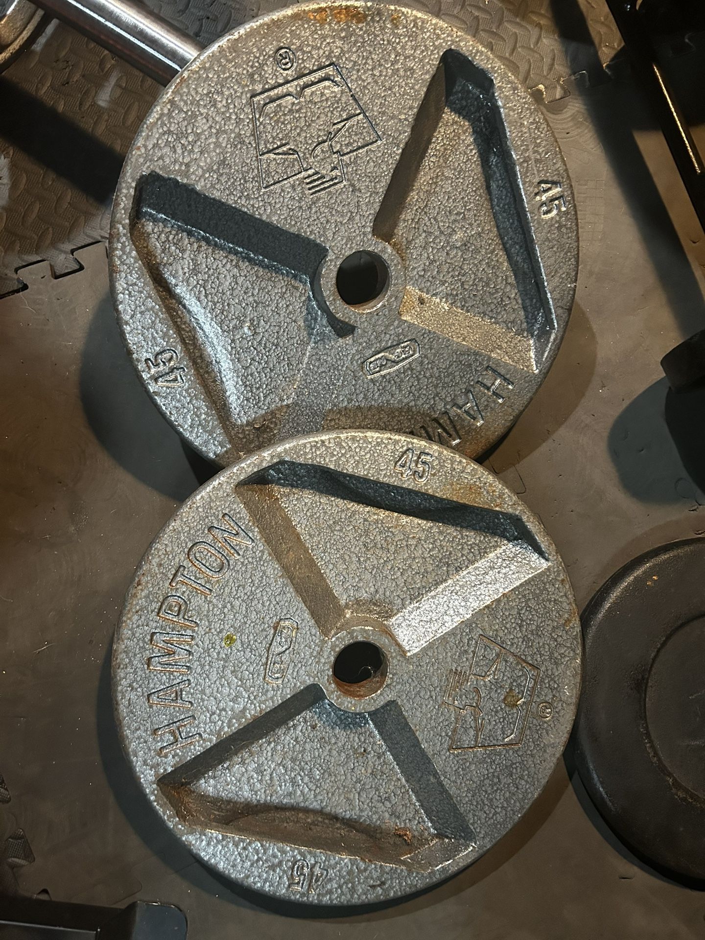 Two OLYMPIC 45lb Plates