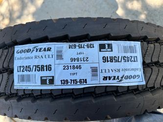 TIRES- LT245/75R16 GOODYEAR RSA ULT