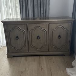 Entertainment Stand, Wood Accent Cabinet