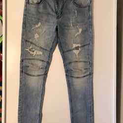 Cotton On Men’s Slim Fit Distressed Stretch Jeans — Size 34 x 34