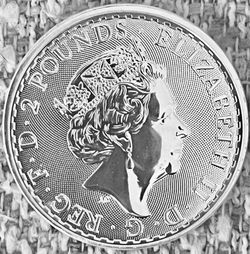 1 ounce silver Britannia .999 Silver