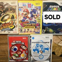 Wii Mario Bundle. 4 Premium Games.  Check Out My Other Listings For More Wii Games 