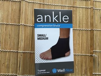 Ankle compression brace