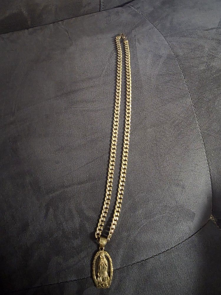 18k Gold-tone Cuban Curb Link