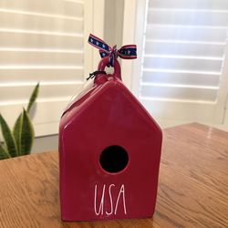 $22…New Rae Dunn Patriotic USA birdhouse.  Perfect addition to your porch decor.  Please pickup in the area of 36th Ave and Pinnacle peak within 24hou