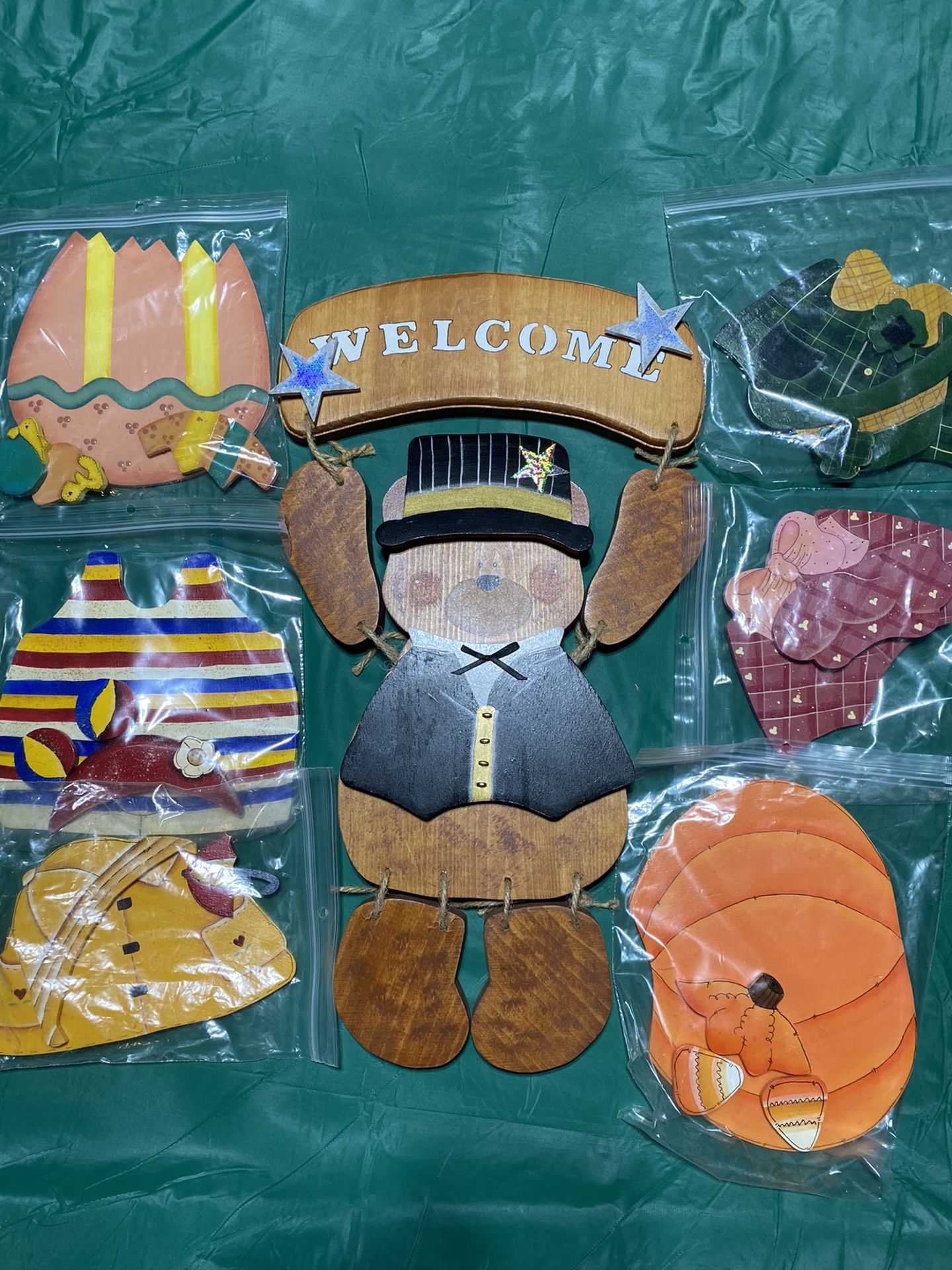 Wooden Bear Seasonal Decoration