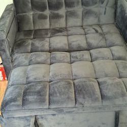 65'' 3-in-1 Folding Convertible Sofa Bed, Pullout Sofa, Modern Chenille Fabric, 360° Swivel Side Tab