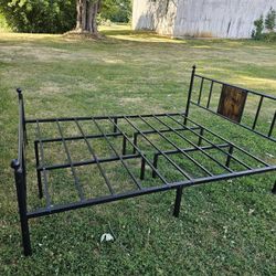 Queen Bed Frame And Mattress. Can Be Sold Separately 