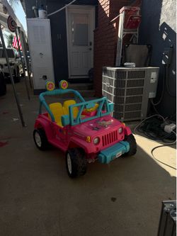 Barbie jeep power wheels