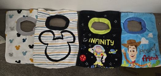 NEW Pull over towel bibs - qty 4