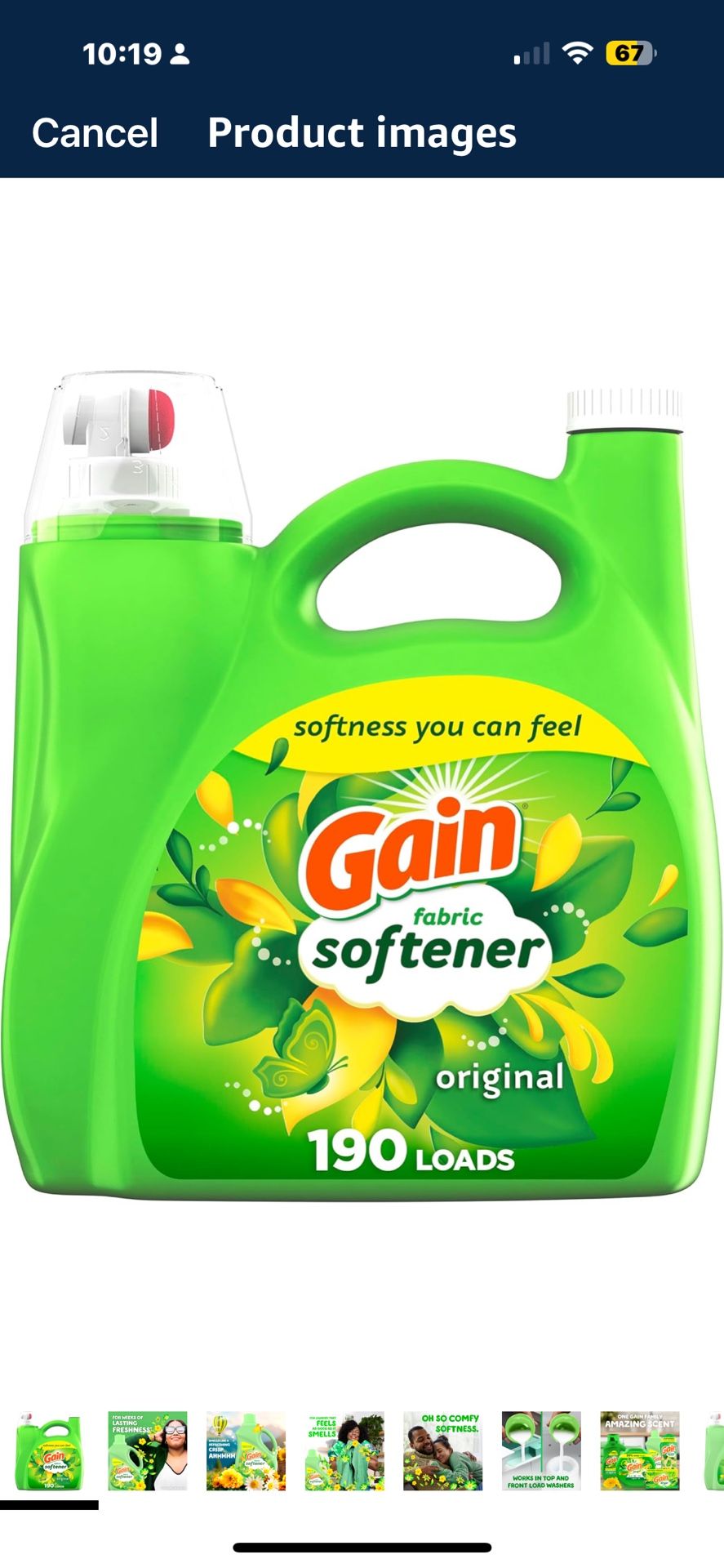 Gain Softener &Gain Laundry Detergent 