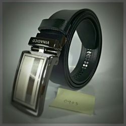 Brand new 100% real cow leather alloy automatic buckle Men dress waist strap belt