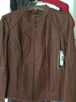 Leather women jacket