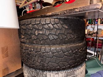 Partially used set of tires