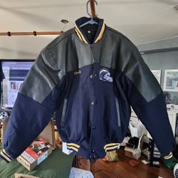 Charger Letterman Leather Jacket