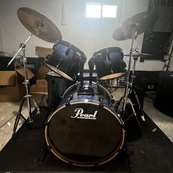Rare Pearl Vision SST Birch Drum Kit, everything Included