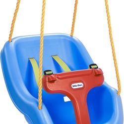 Little Tikes Snug 'n Secure Blue Swing with Adjustable Straps,