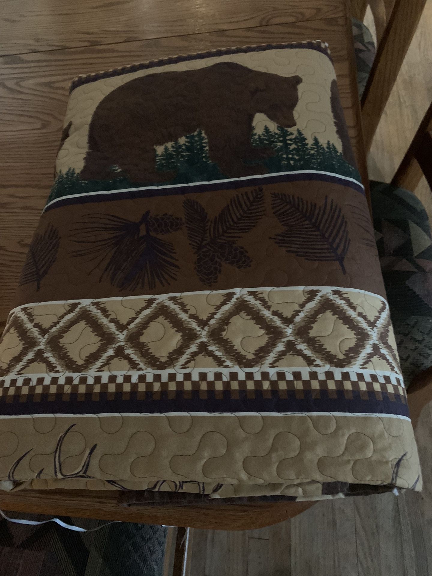 Bedspread Camping Theme
