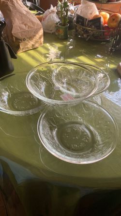4 Platos de Cristal