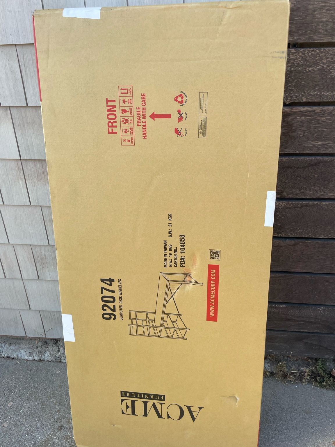 Computer Desk With Shelves