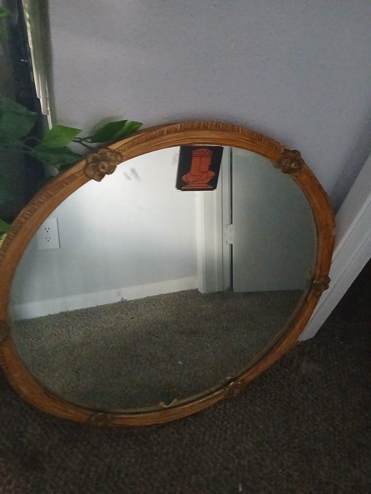 Heavy Wood Mirror