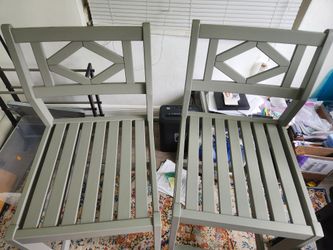 Two Ikea Bondholmen Chairs