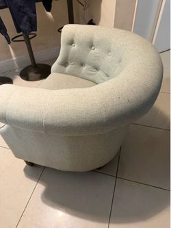 Tufted Barrel Accent Chair