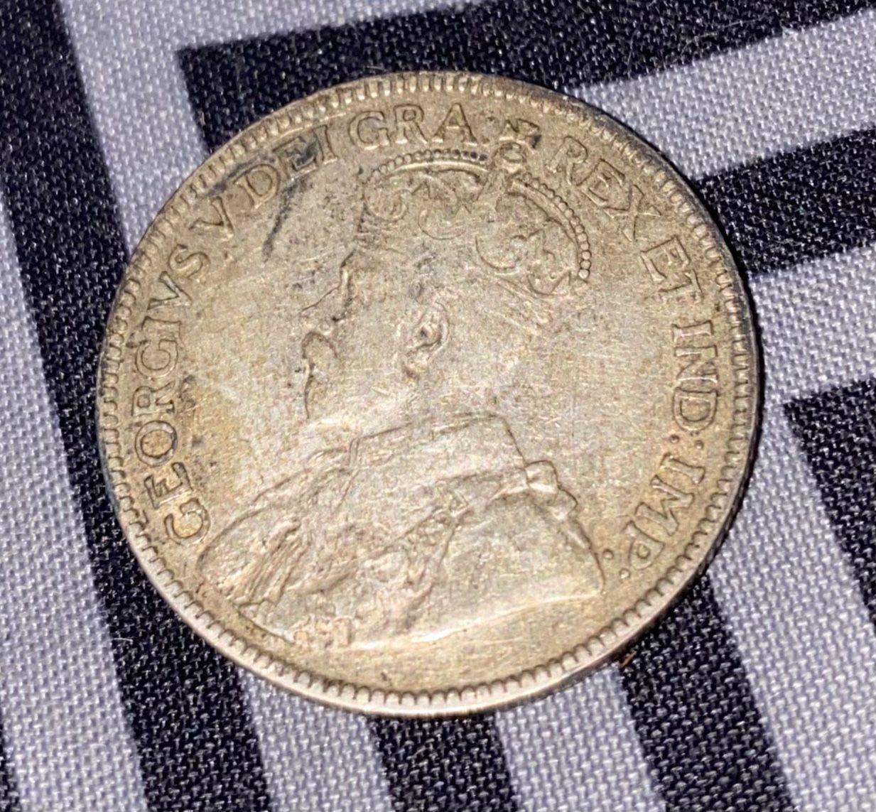 1919 Canada 25 Cent 92.5% Silver Quarter. And 1919 Canada 1 Cent Penny George V