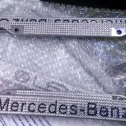 Diamond Out License Plates Cover Lexus And Mercedes-Benz $20 Apiece
