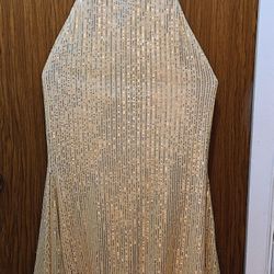 Gold Sequin Dress Size 00 (cash only)