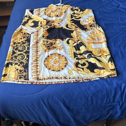 designer Men's Shirt 3X Multicolor