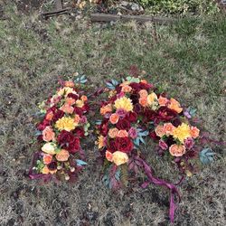 Wedding Arch Floral Arrangements – Set of 2