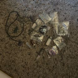 Assorted Crystal Pendents and Chains