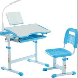  Desk & Chair, Height Adjustable, Study, Desk, Tilt Top
