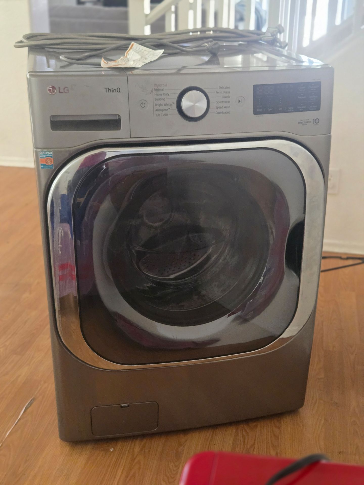 The LG 5.2 cu. Front Load Washer