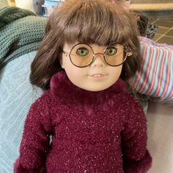 American girl Doll With Wardrobe With Various Outfits