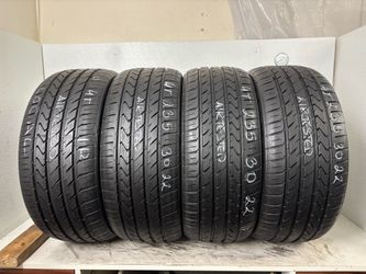 Set 4 tires 235 30 22 lexani lxtwenty like new