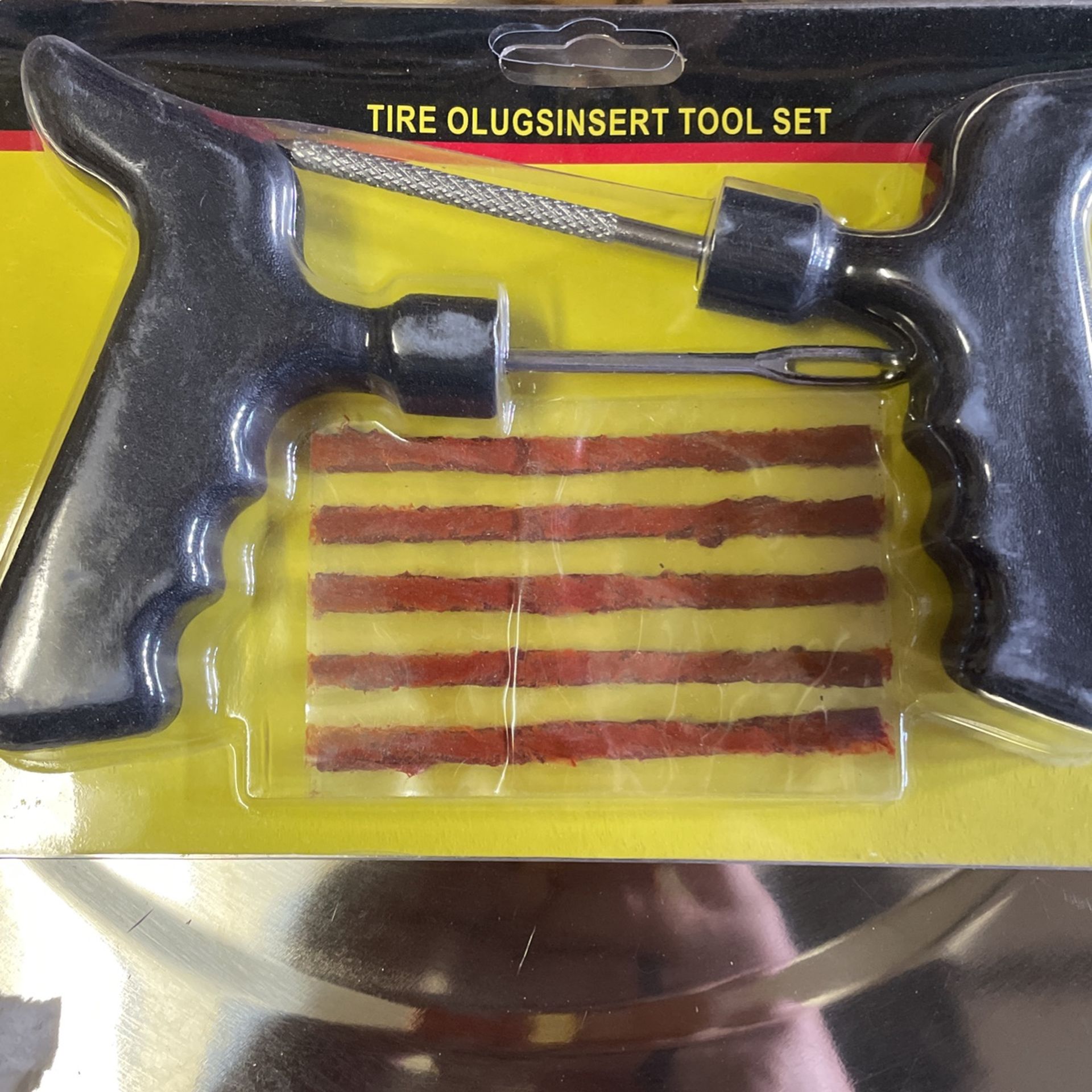 Tire Repair Kit For Screws Or Nails With Core Punch And Wax Rope Punch