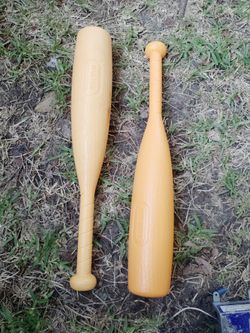 2 little tikes baseball bats $20