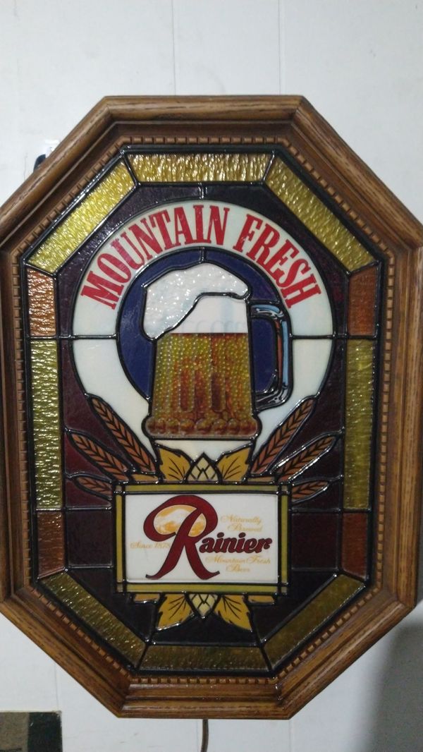 1983 Vintage Rainier Beer Sign for Sale in Seattle, WA OfferUp