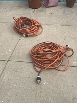 Two 100’ HEAVY DUTY extension Cords