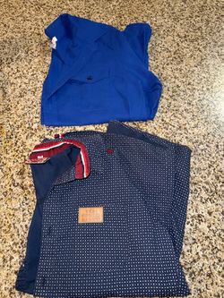 Kids Gerard Marcon Navy Patterned Jacket and Blue Shirt Bundle