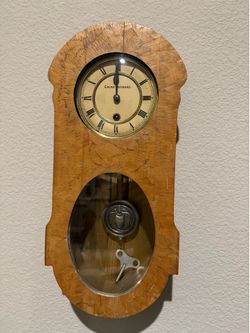Antique Promotional Advertising Wall Clock 'Cacao Suchard' made in France  1  20”L x9.5”W x 4”D Price Is Firm, cash only Untested, Gift From O