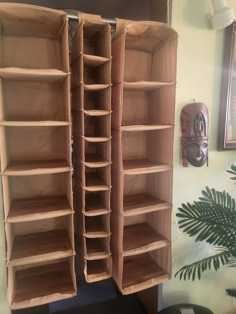 Vintage LLBean Canvas Hanging Shoe Organizers
