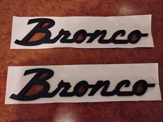 Bronco replacement name badges