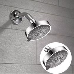High Pressure Shower Head Lotus Shower Head 5-speed Silvery Function High-pressure Nozzle Bathroom Accessories