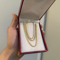 14k Solid Gold Rope Chain 