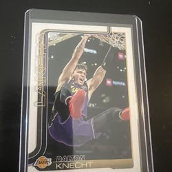 2025-26 Topps #153 Dalton Knecht Card Los Angeles Lakers